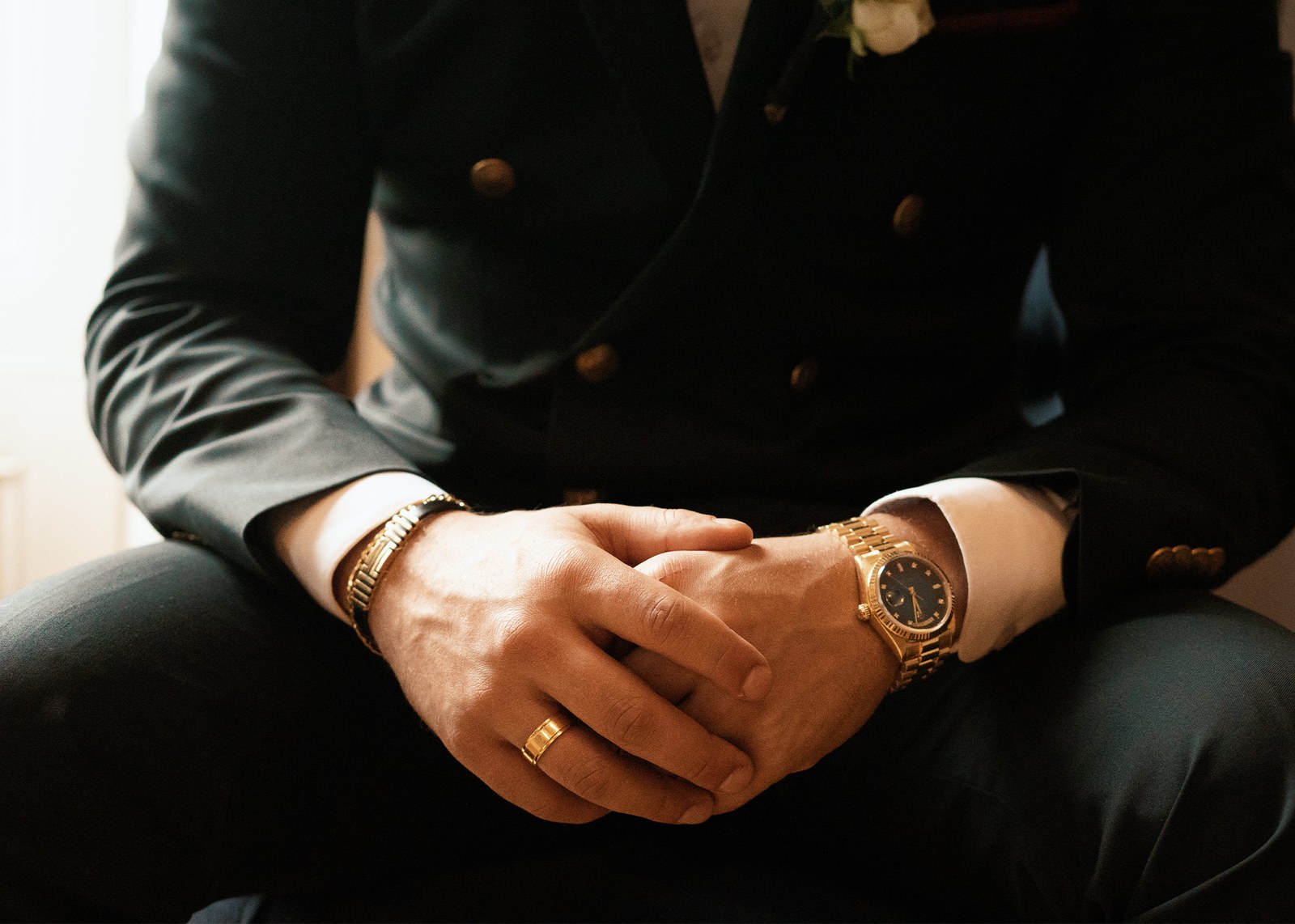 Detail-focused professional portrait in low light
